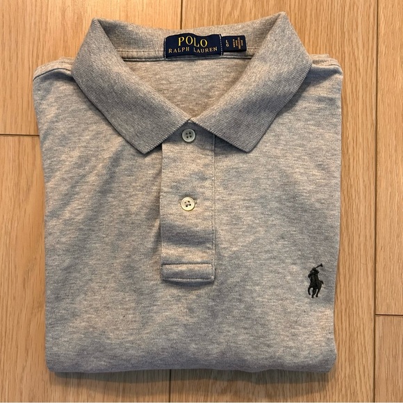 Polo Ralph Lauren Grey Short Sleeve Shirt Size Large - Picture 4 of 6